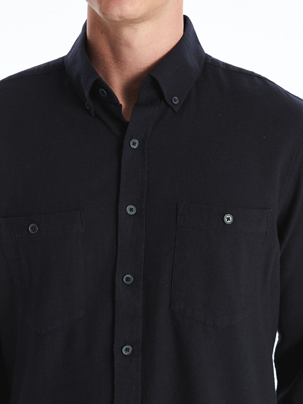 Regular Fit Long Sleeve Gabardine Men's Shirt-3