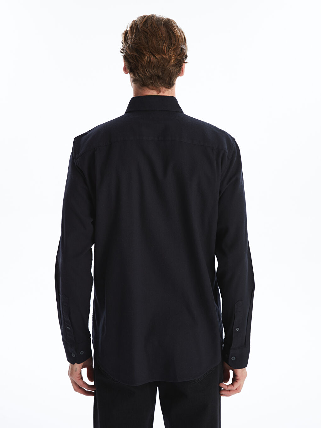 Regular Fit Long Sleeve Gabardine Men's Shirt-4