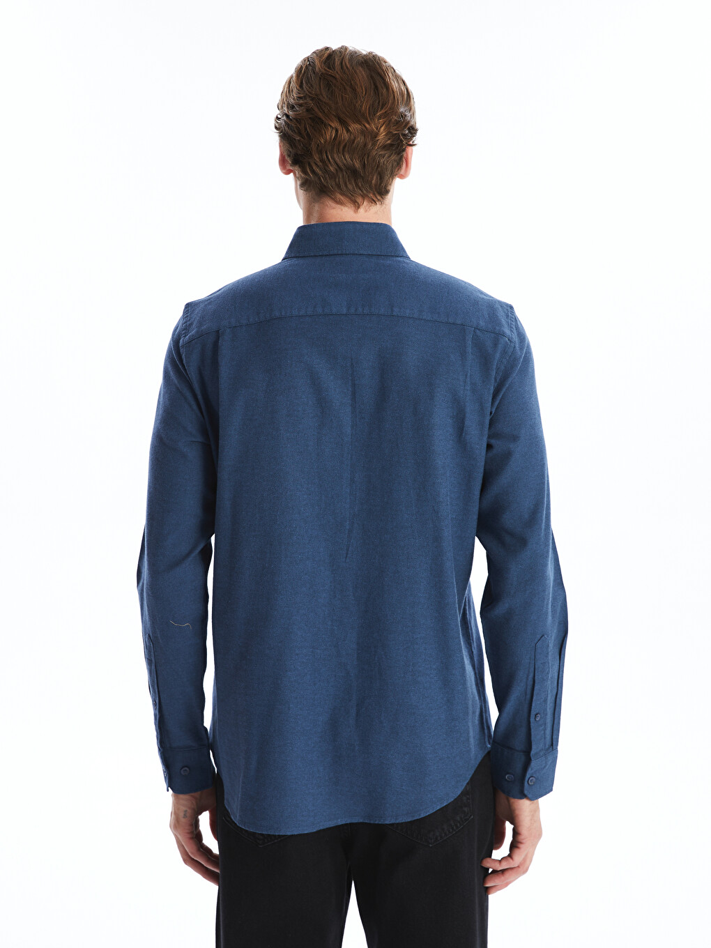 İndigo Regular Fit Uzun Kollu Gabardin Erkek Gömlek-4