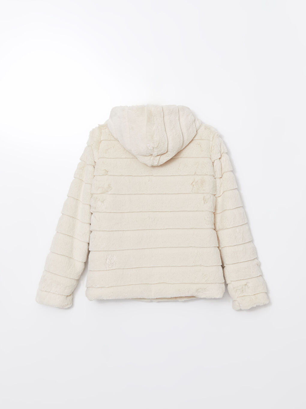 Hooded Women's Plush Coat-6