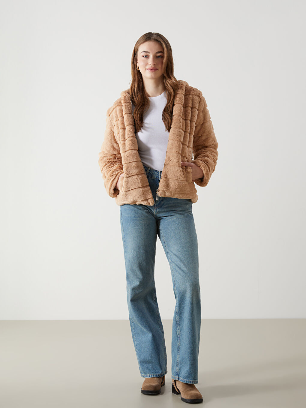 بالطو قطيفة بكابوش للسيدات-1