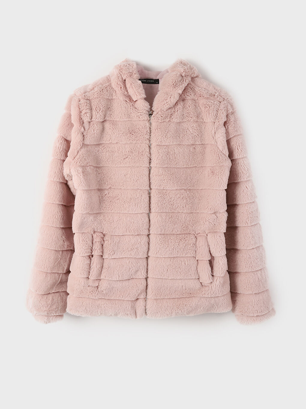 Hooded Women's Plush Coat-5