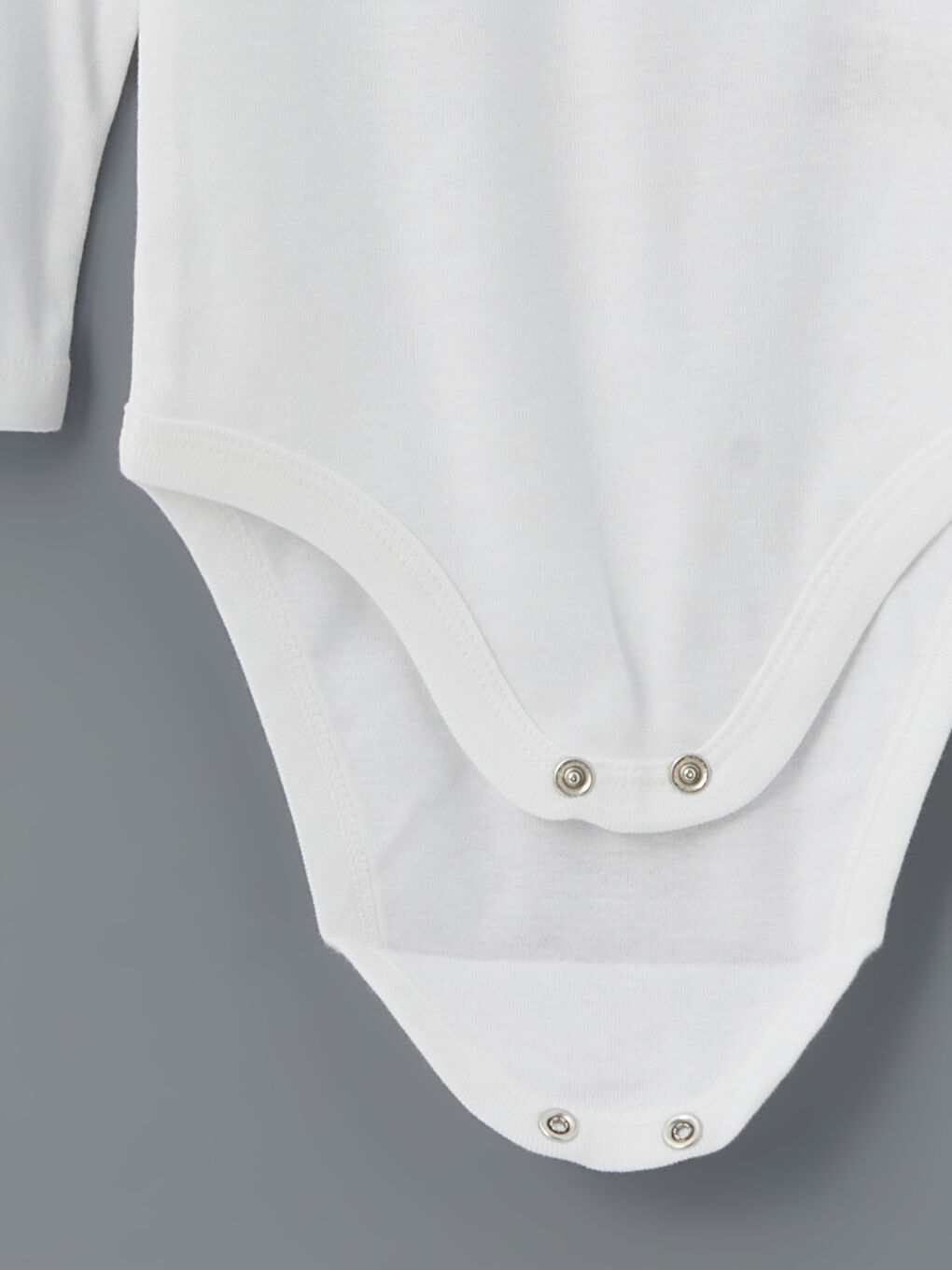 Ekru Bisiklet Yaka Erkek Bebek Çıtçıtlı Body-2