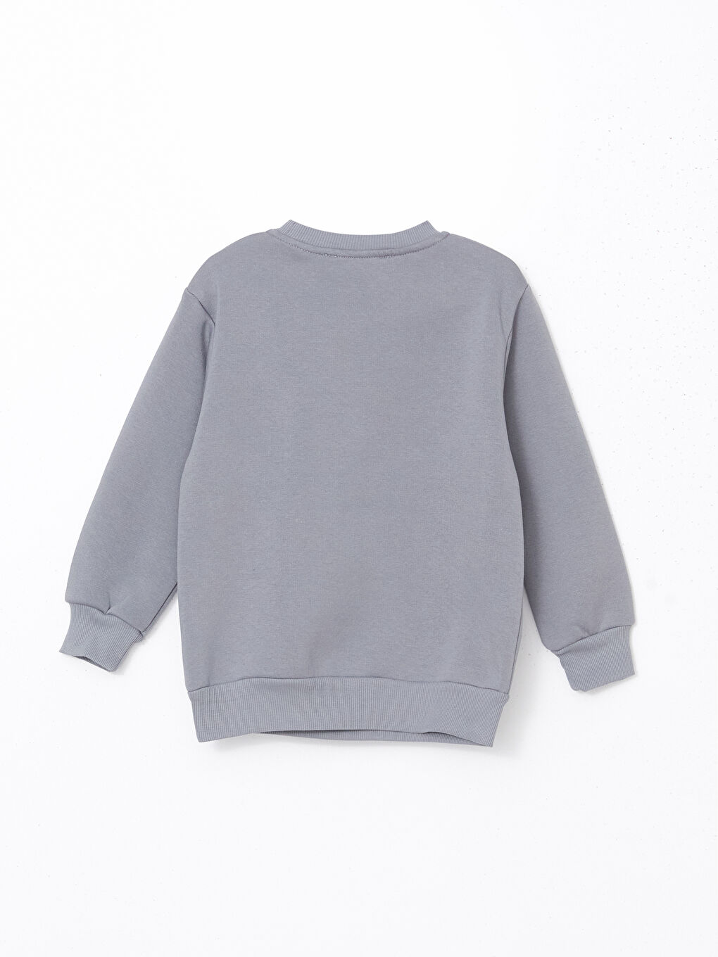 LCW Kids Antrasit Bisiklet Yaka Baskılı Erkek Çocuk Sweatshirt - 1