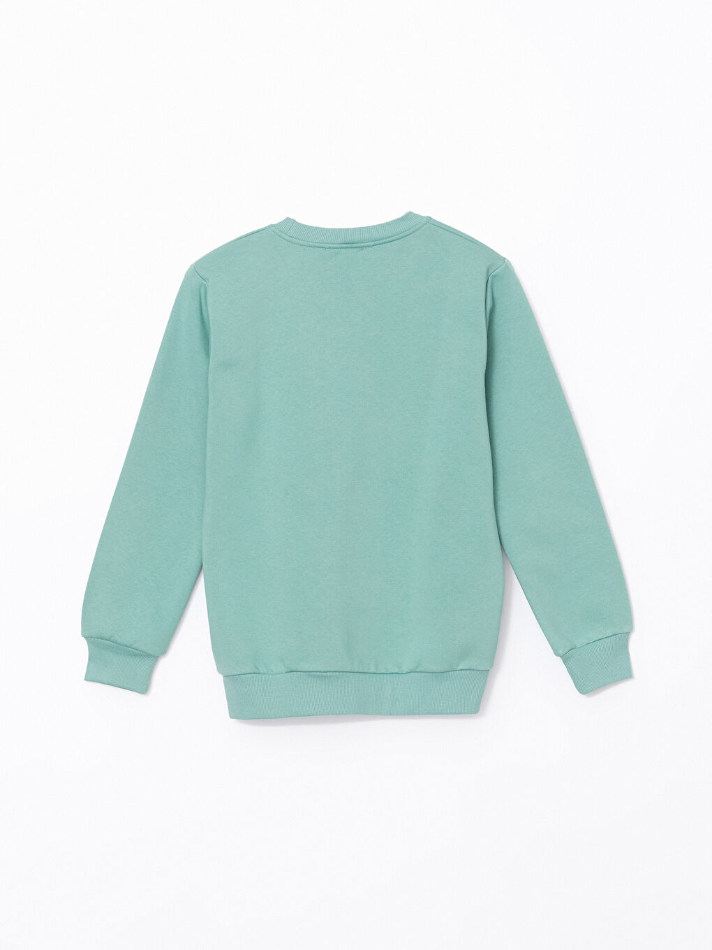 LCW Kids Yeşil Bisiklet Yaka Baskılı Kız Çocuk Sweatshirt - 2