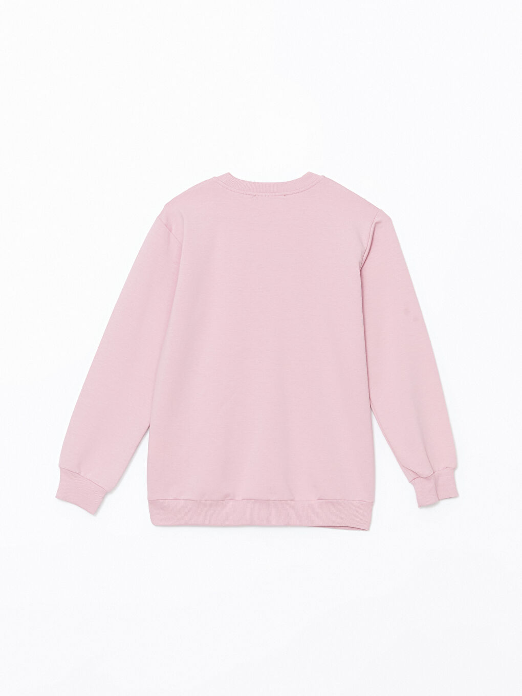 LCW Kids Pembe Bisiklet Yaka Kız Çocuk Sweatshirt - 3