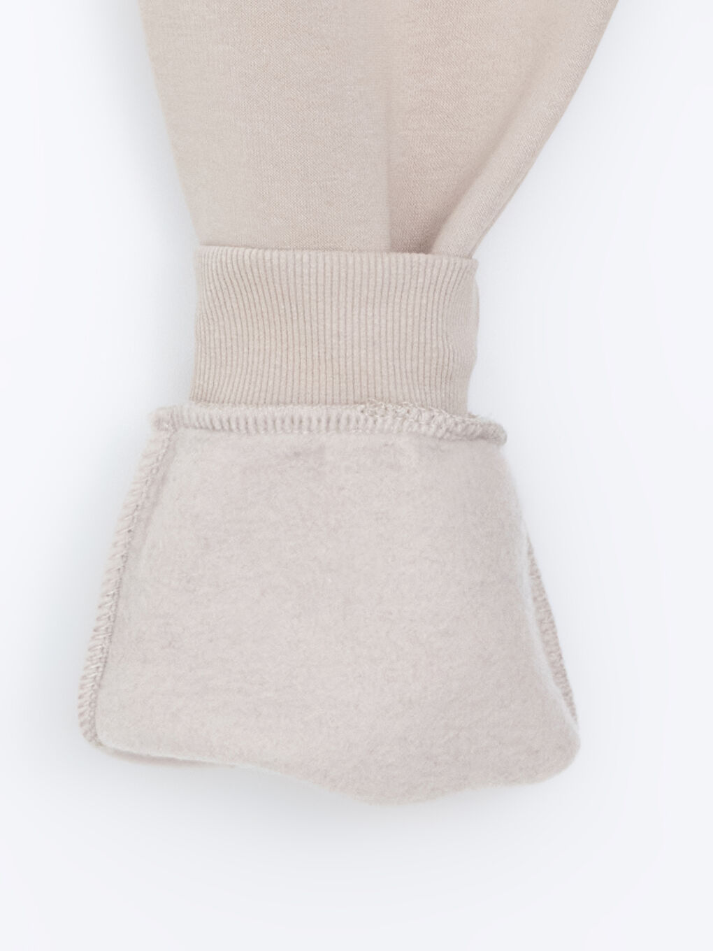 Bej Beli Lastikli Erkek Çocuk Jogger Eşofman Altı-1