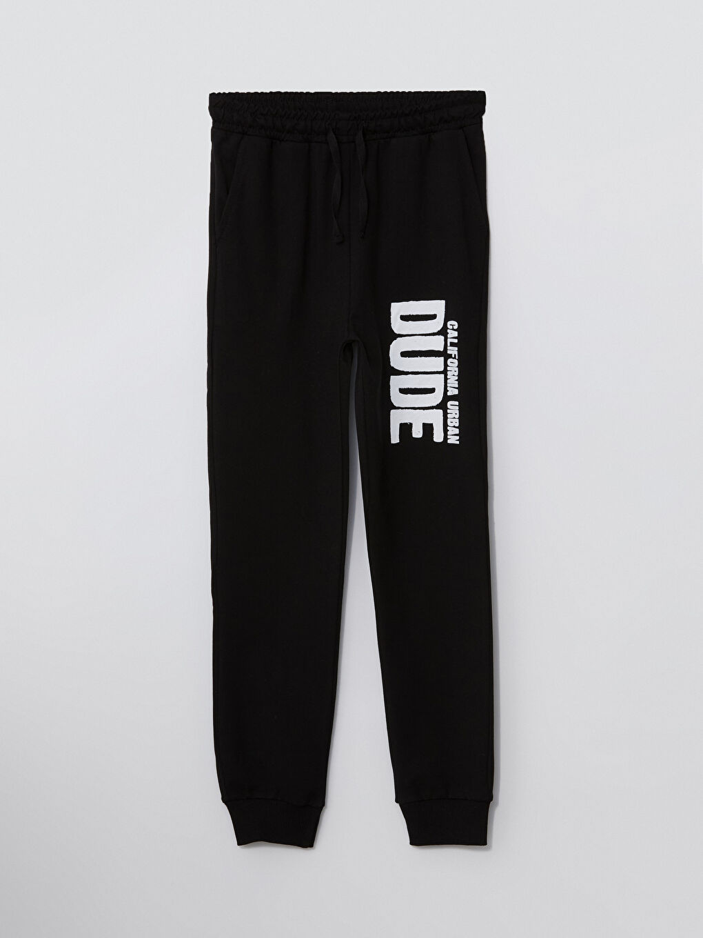 Siyah Beli Lastikli Erkek Çocuk Jogger Eşofman Altı