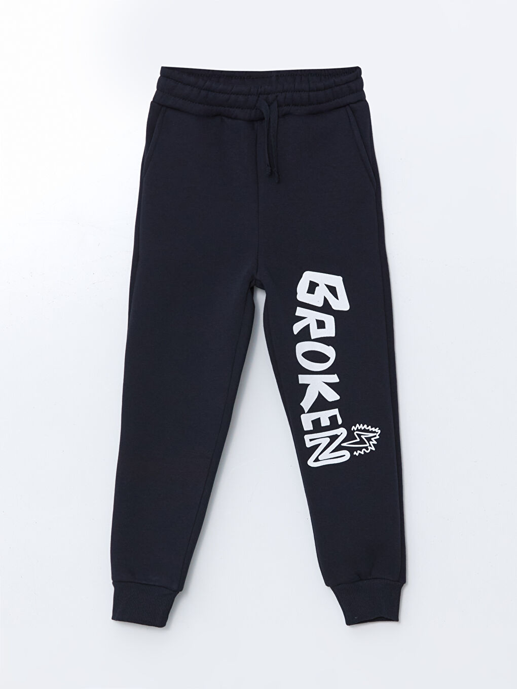 Lacivert Beli Lastikli Erkek Çocuk Jogger Eşofman Altı