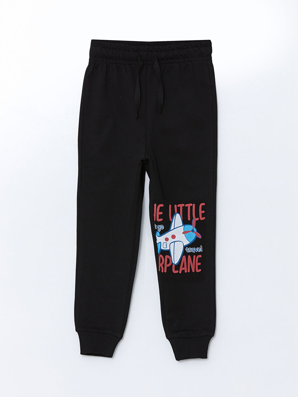 Siyah Beli Lastikli Erkek Çocuk Jogger Eşofman Altı