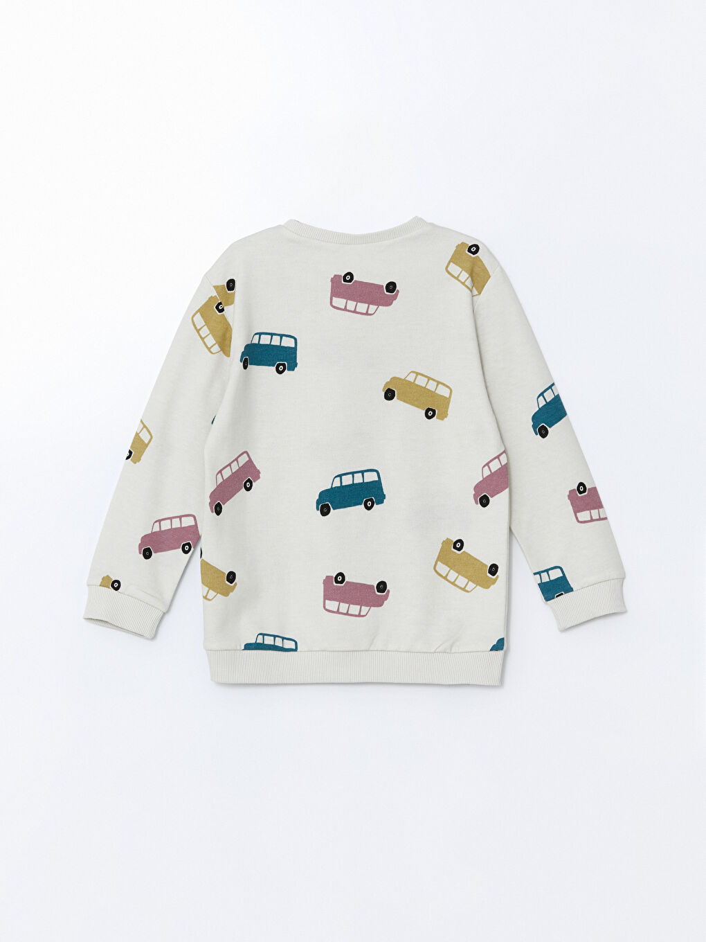 LCW Kids Gri Bisiklet Yaka Erkek Çocuk Sweatshirt - 2