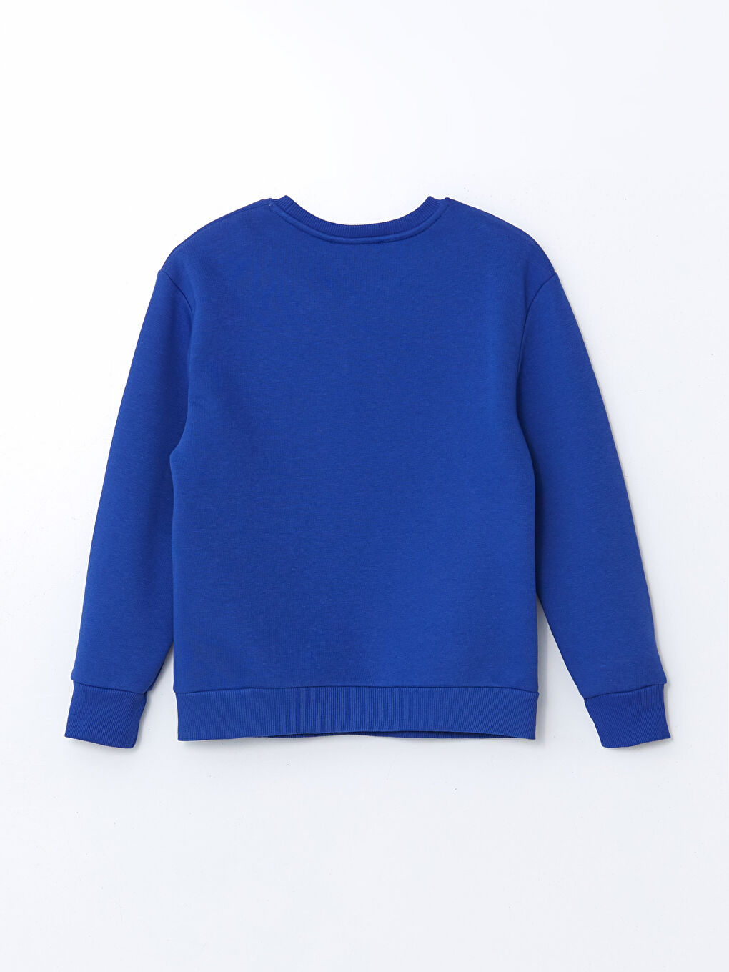 LCW Kids Mavi Bisiklet Yaka Baskılı Kız Çocuk Sweatshirt - 1