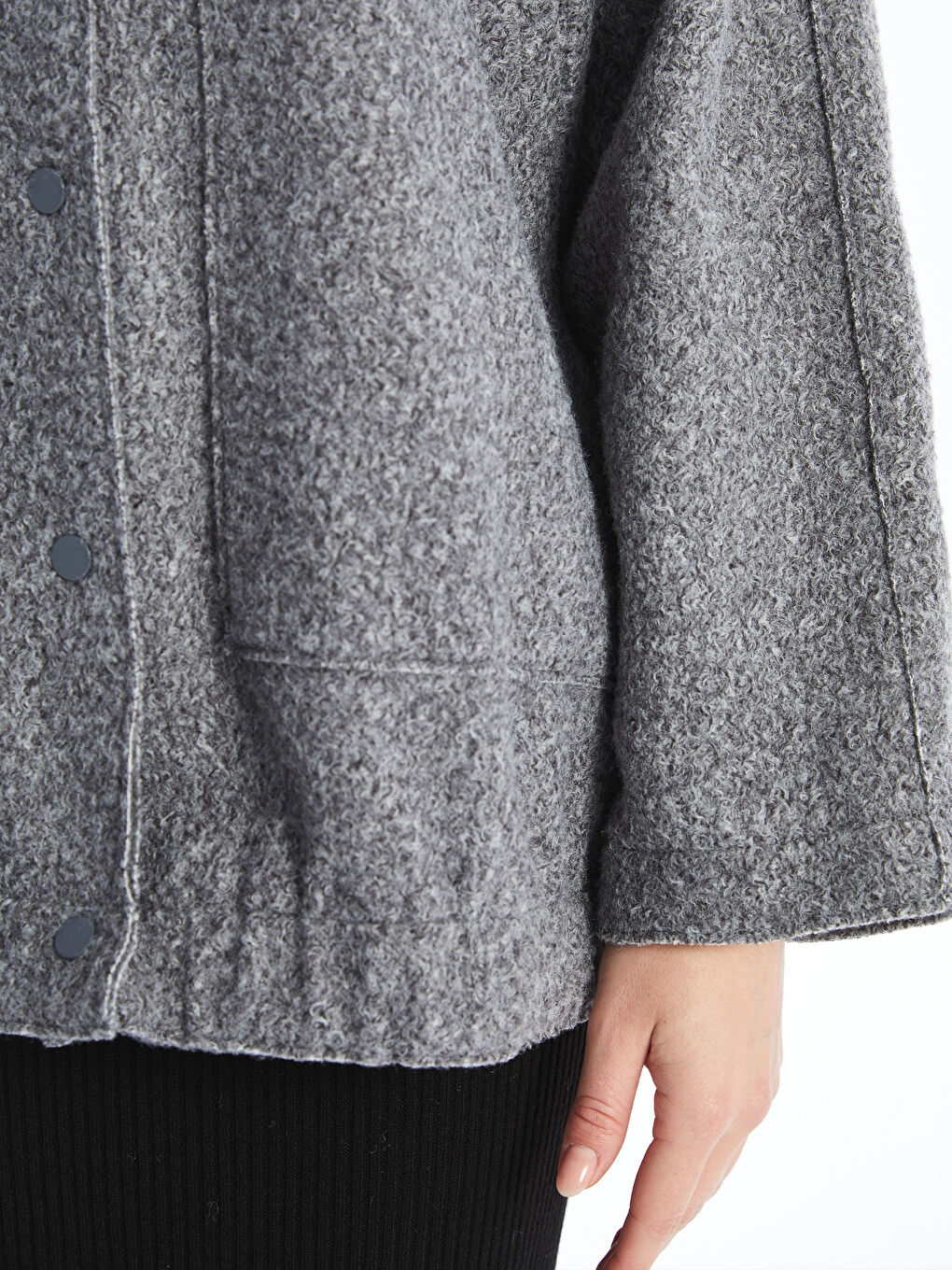 Бомбер з коміром коледж оверсайз для жінок-4