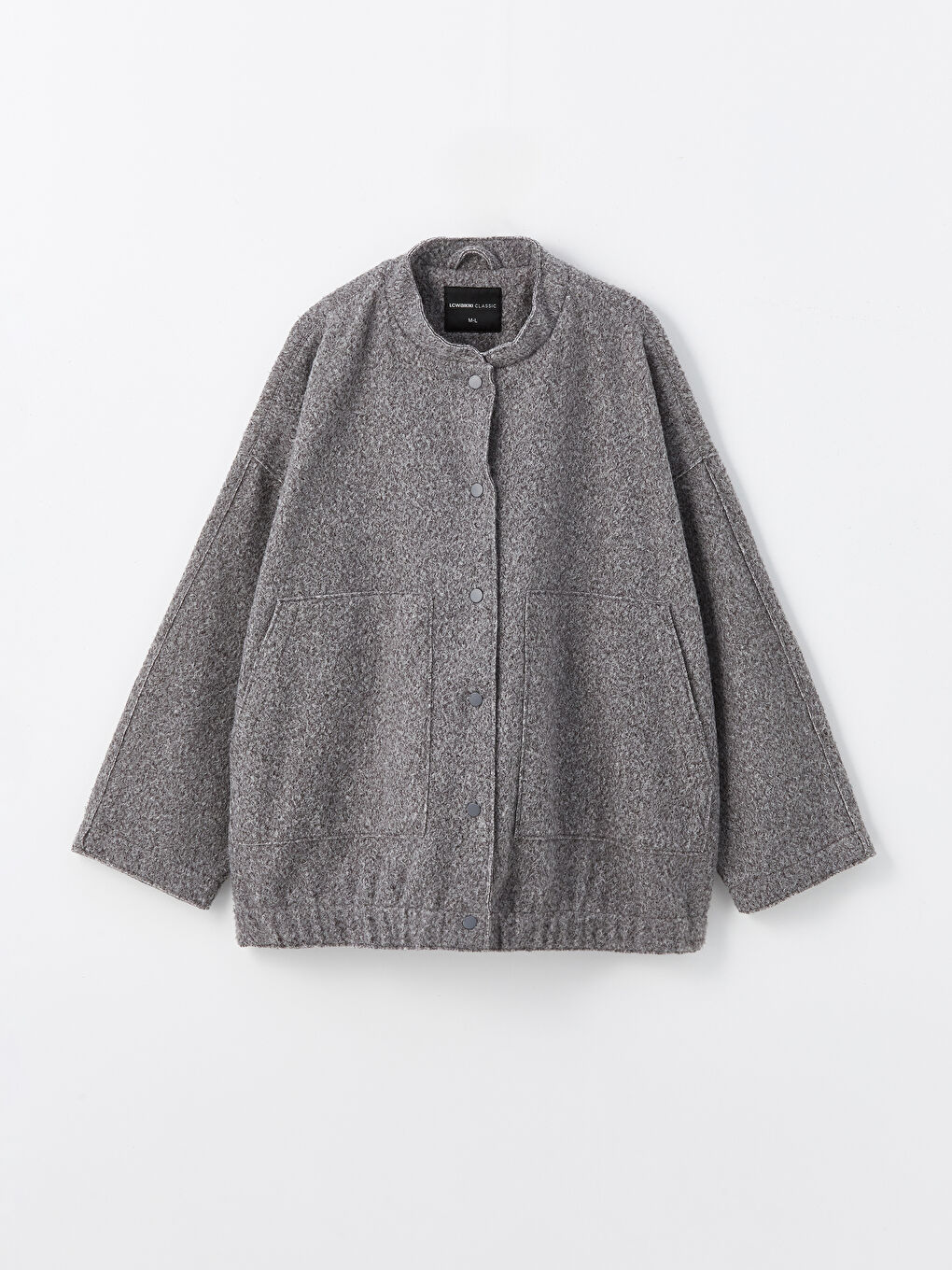 Бомбер з коміром коледж оверсайз для жінок-6