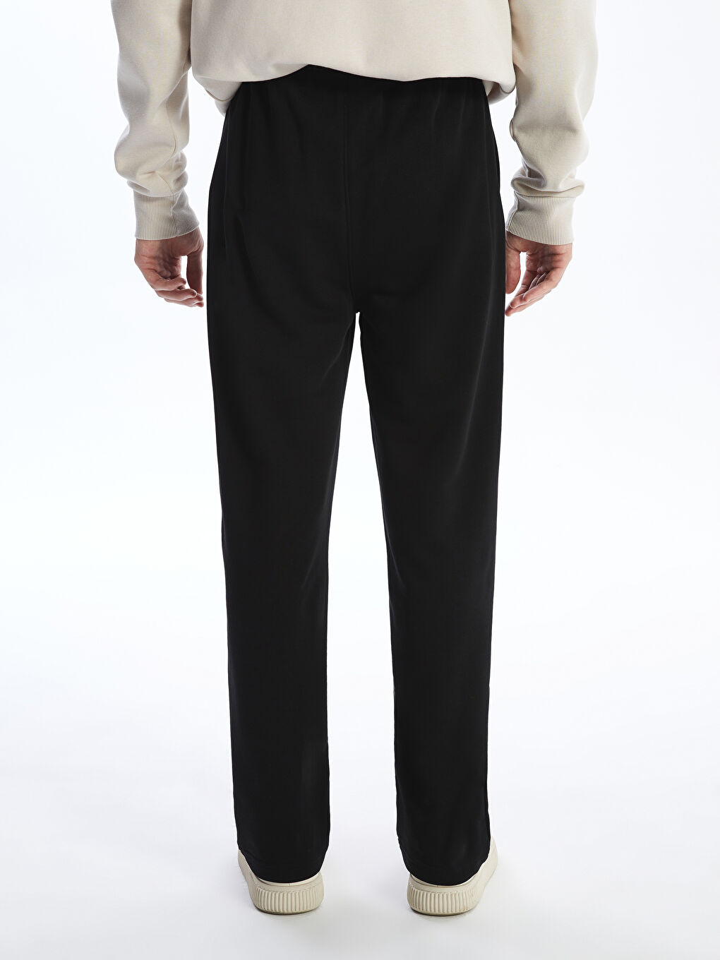 Siyah Standart Kalıp Erkek Eşofman Altı-7