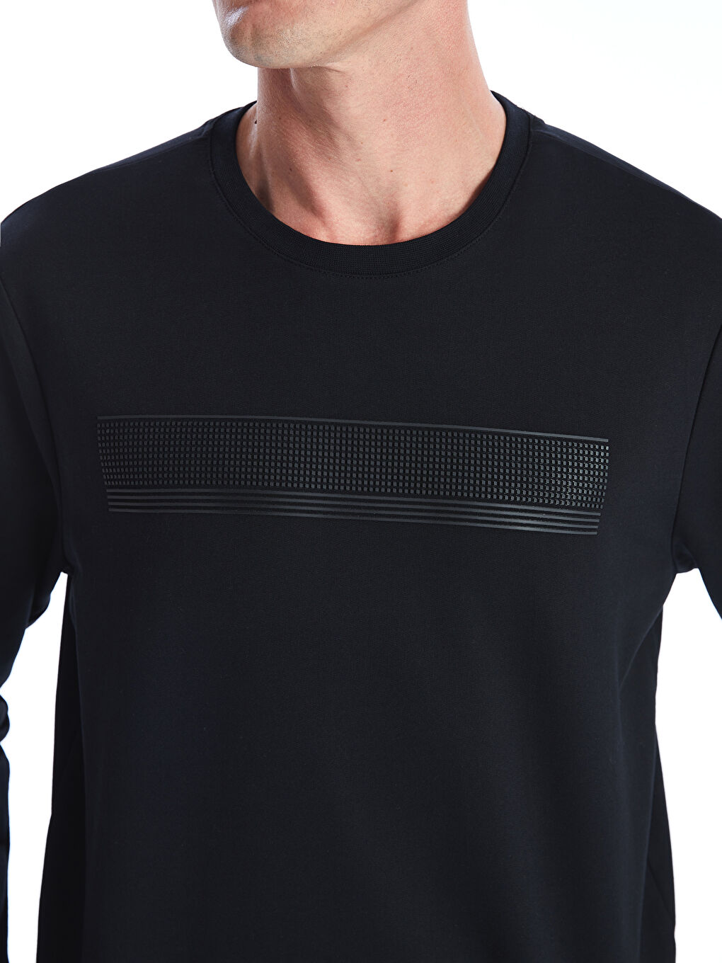 Crew Neck Long Sleeve Printed Men's Sweatshirt-5