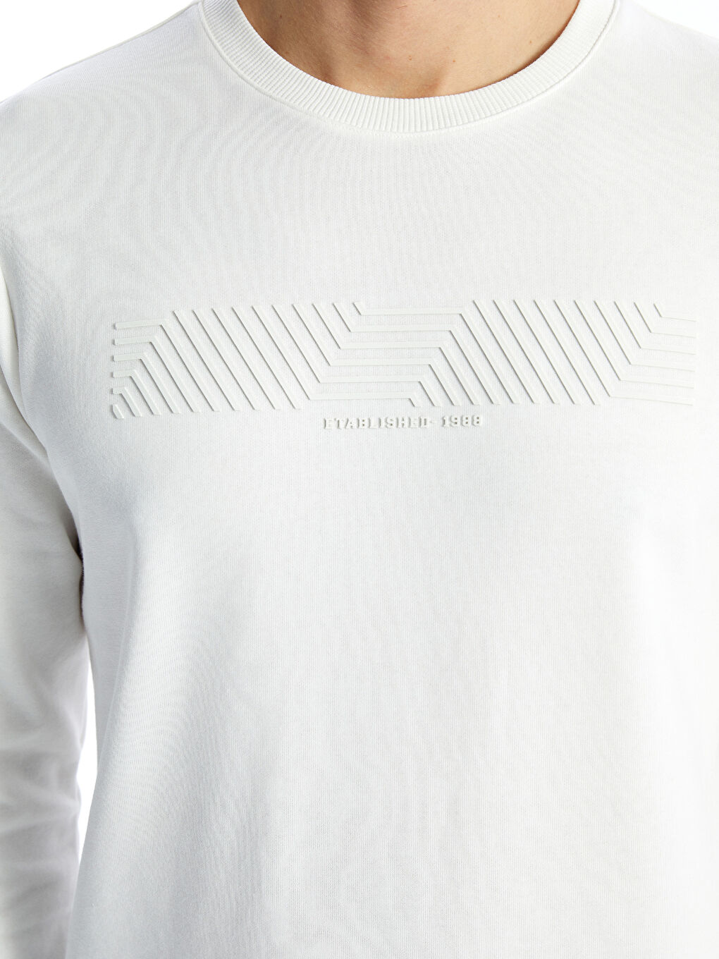 Crew Neck Long Sleeve Printed Men's Sweatshirt-5