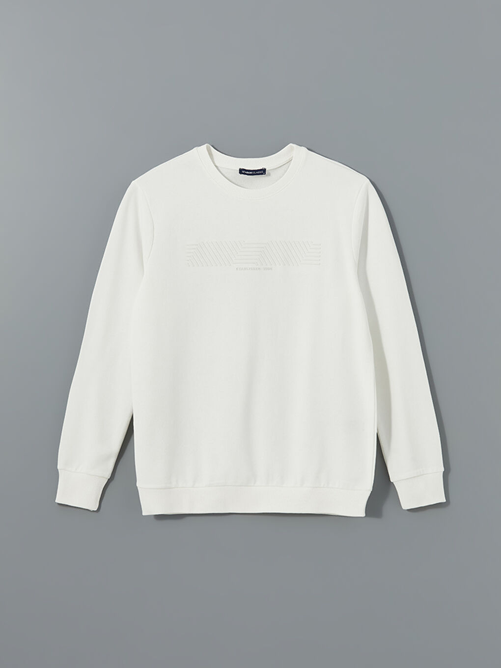 Crew Neck Long Sleeve Printed Men's Sweatshirt-8