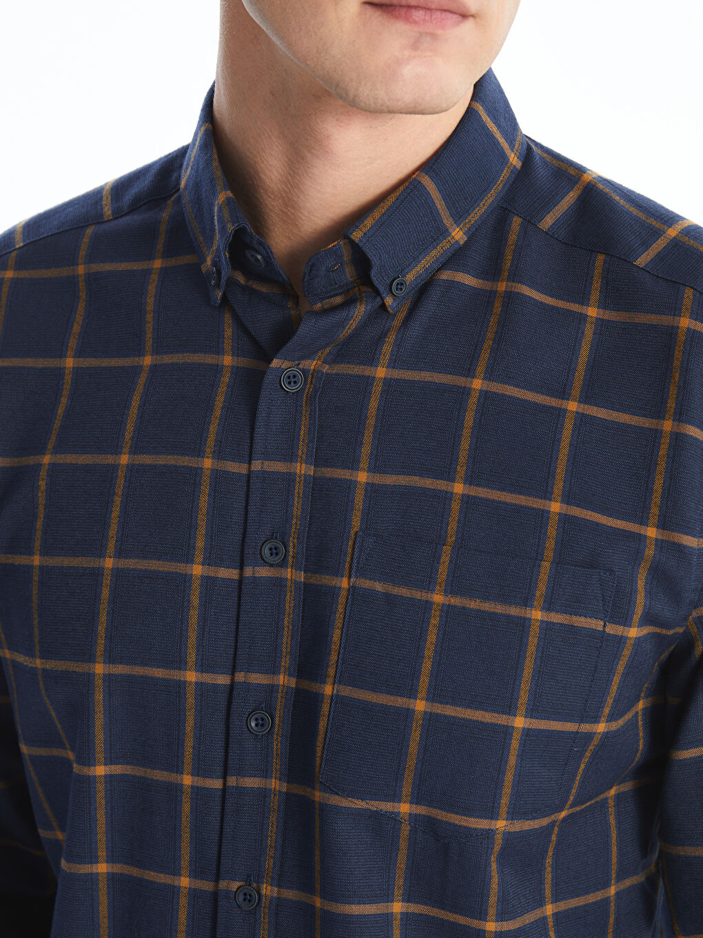 LCWAIKIKI Classic Regular Fit Long Sleeve Plaid Men's Shirt -W53326Z8-LQ4