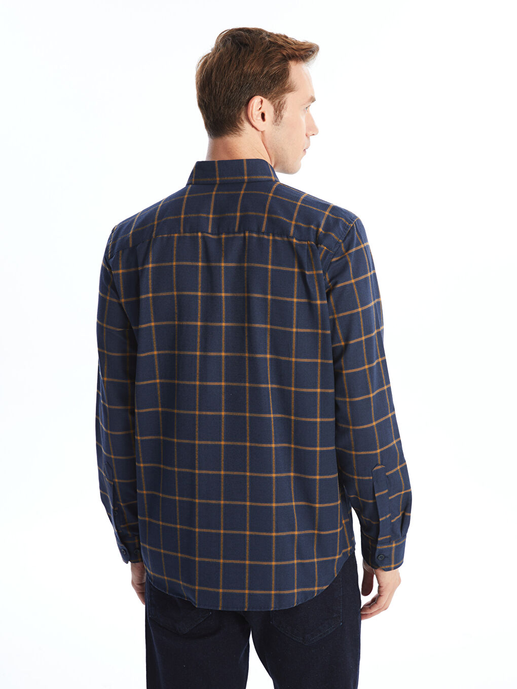 LCWAIKIKI Classic Regular Fit Long Sleeve Plaid Men's Shirt -W53326Z8-LQ4
