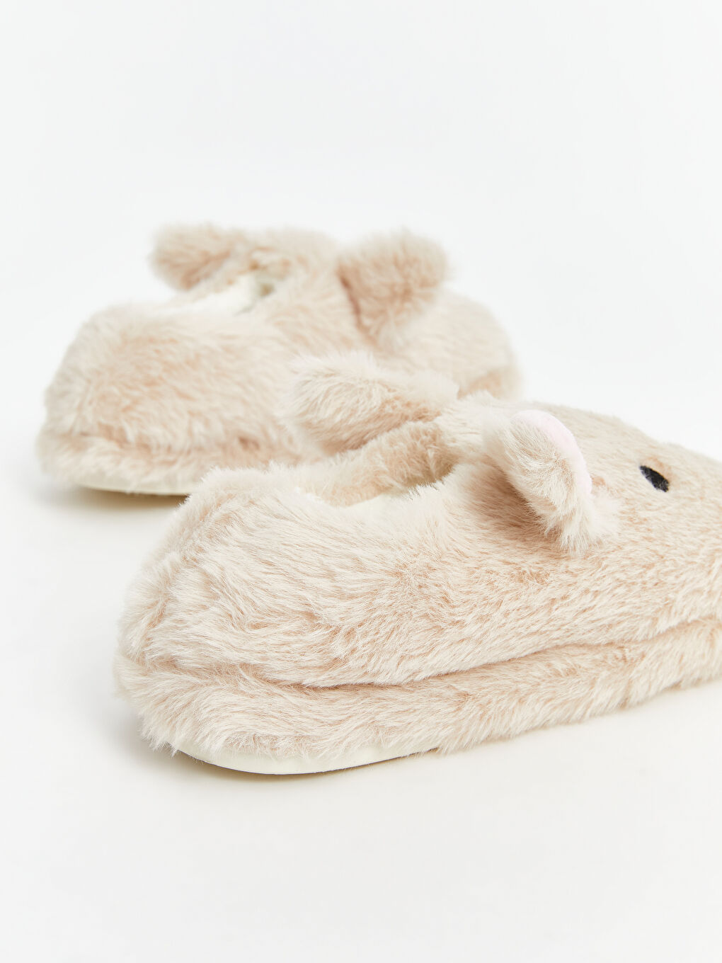 Pantoufles d'Intérieur pour Filles en Peluche Motif Figurines Animales-4