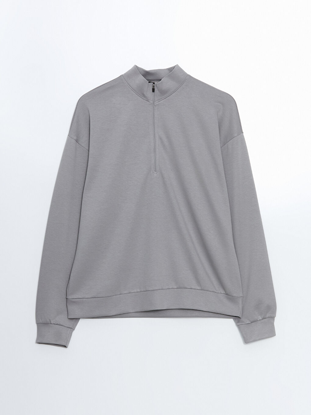 XSIDE ACTIVE Gri Dik Yaka Uzun Kollu Erkek Sweatshirt - 4