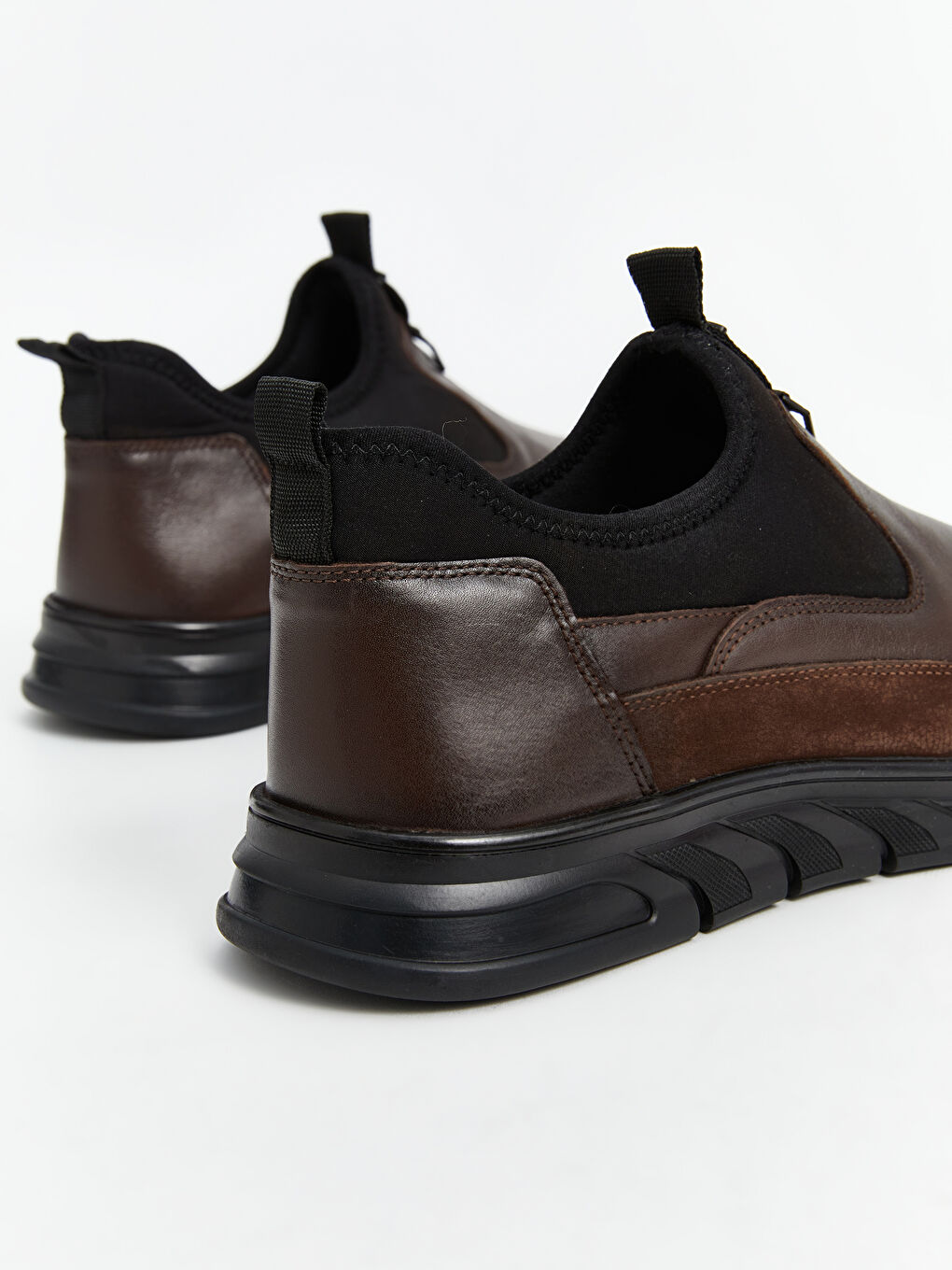 Kahverengi Hakiki Deri Erkek Klasik Ayakkabı-4