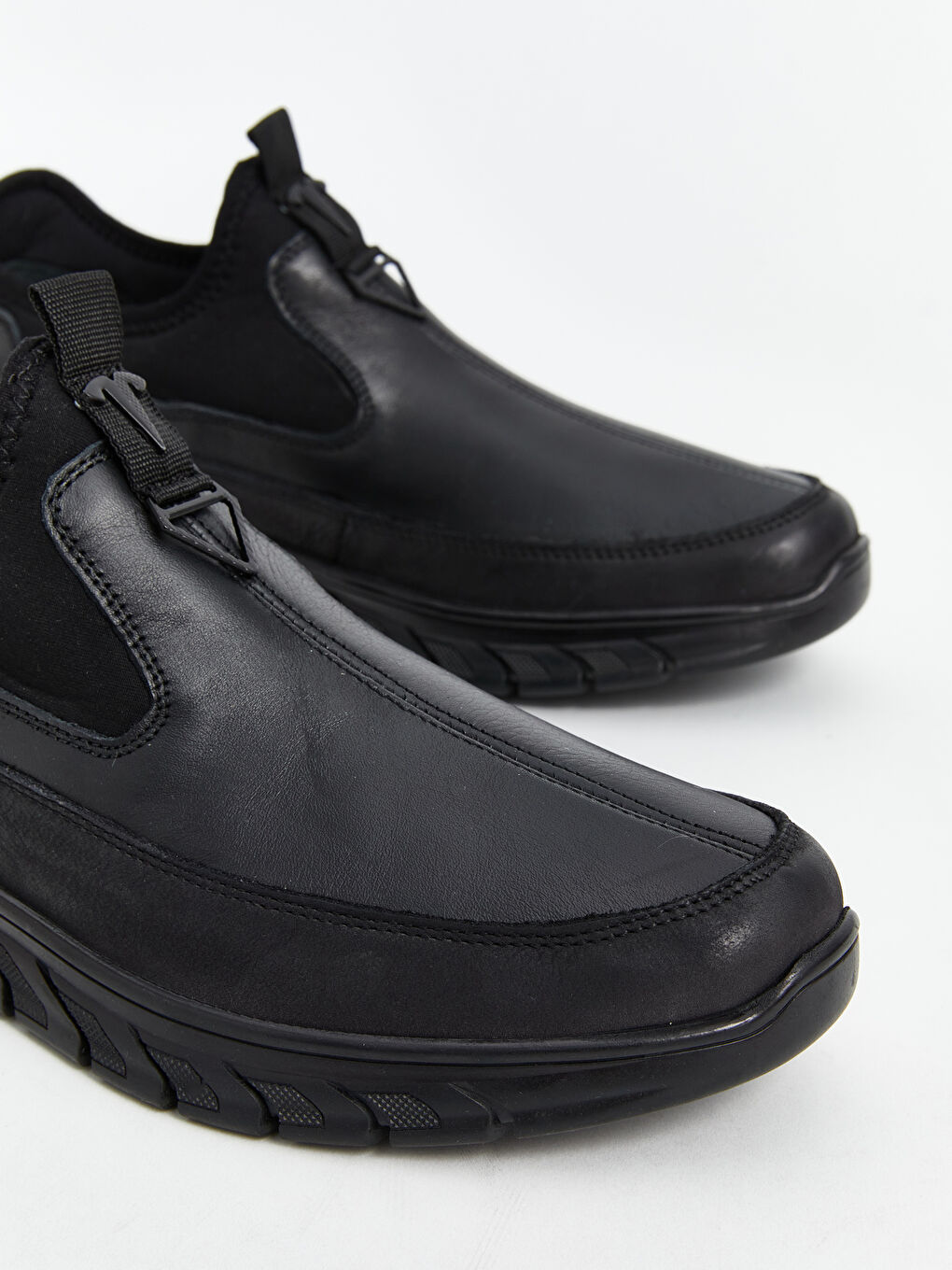 Siyah Hakiki Deri Erkek Klasik Ayakkabı-2