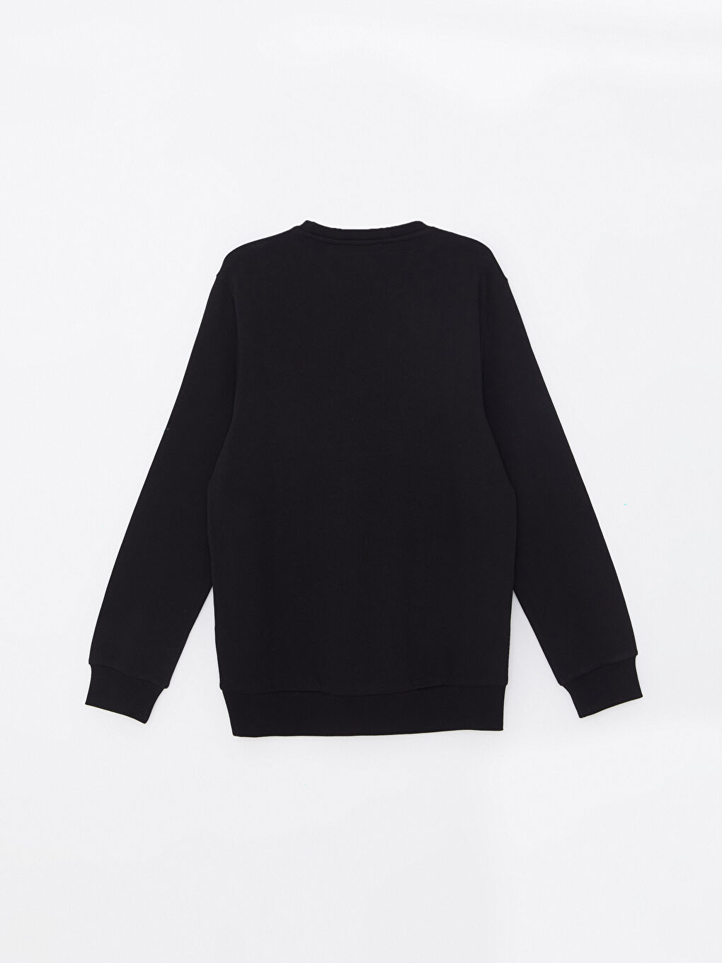 Crew Neck Printed Men's Thick Sweatshirt-5