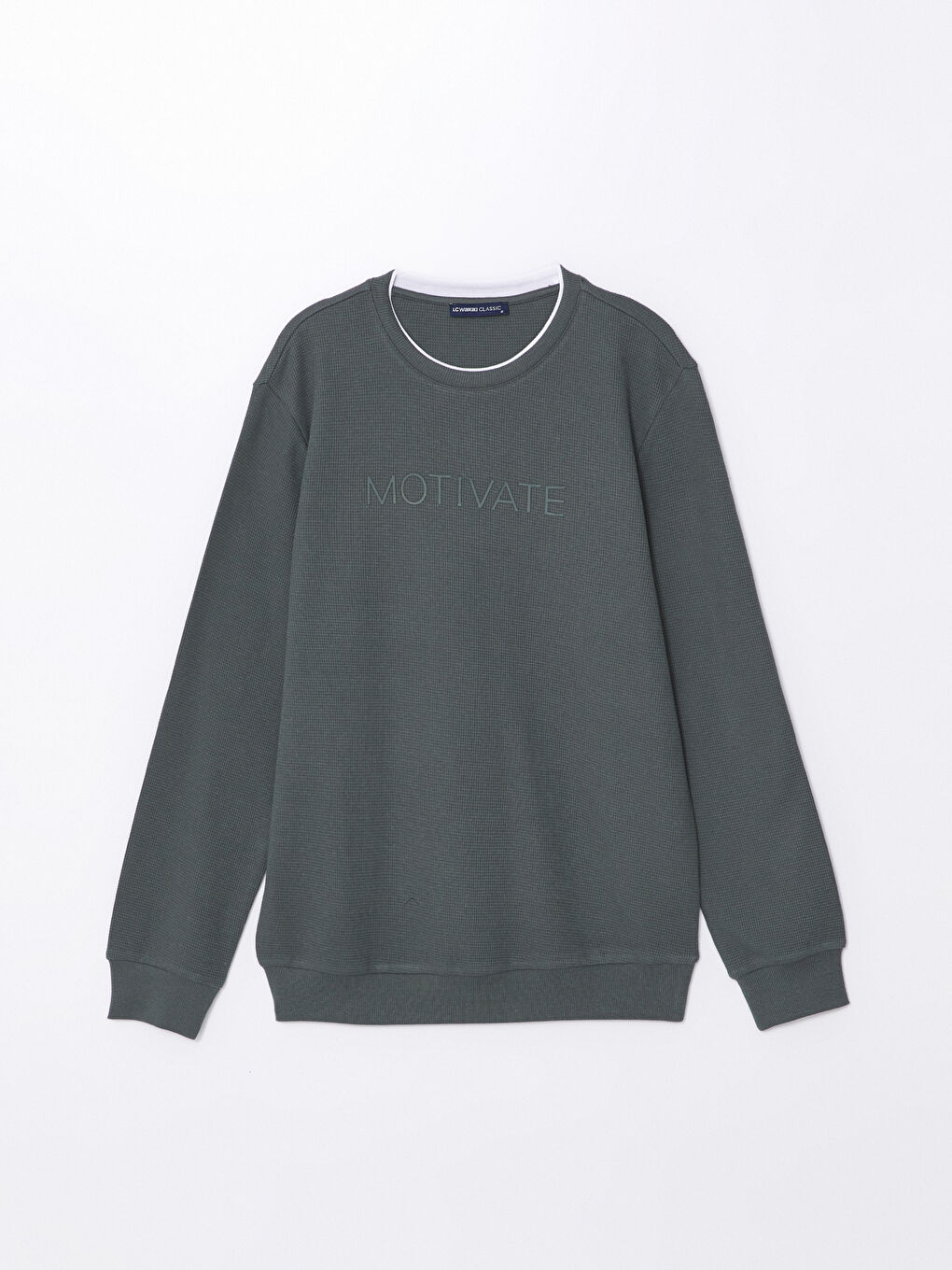 Crew Neck Long Sleeve Printed Men's Sweatshirt-8