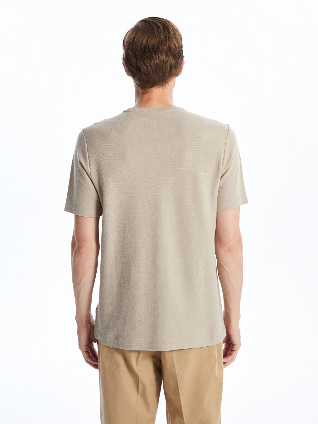 LCWAIKIKI Classic Crew Neck Short Sleeve Printed Men's T-Shirt -W53544Z8-SJJ