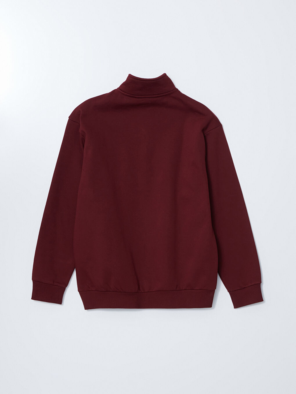 XSIDE Bordo Dik Yaka Uzun Kollu Kalın Erkek Sweatshirt - 6