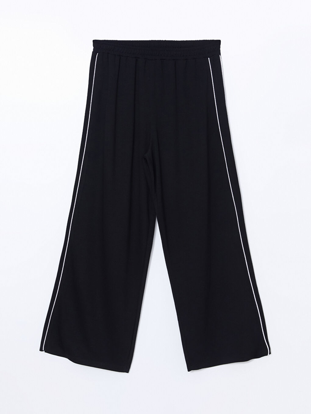 Siyah Beli Lastikli Kadın Eşofman Altı-4