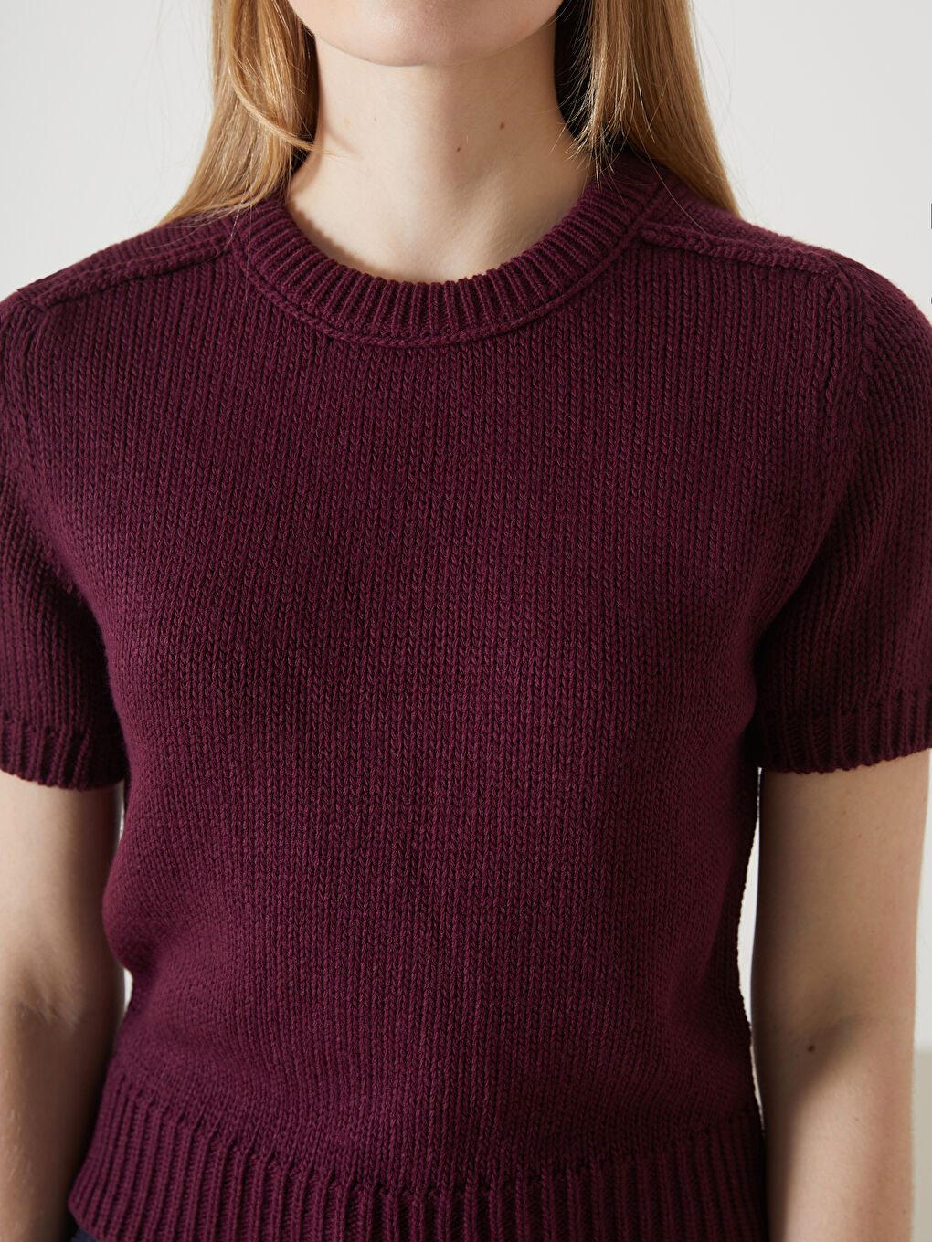 Crew Neck Women's Knitwear Sweater -W4LT53Z8-RXP