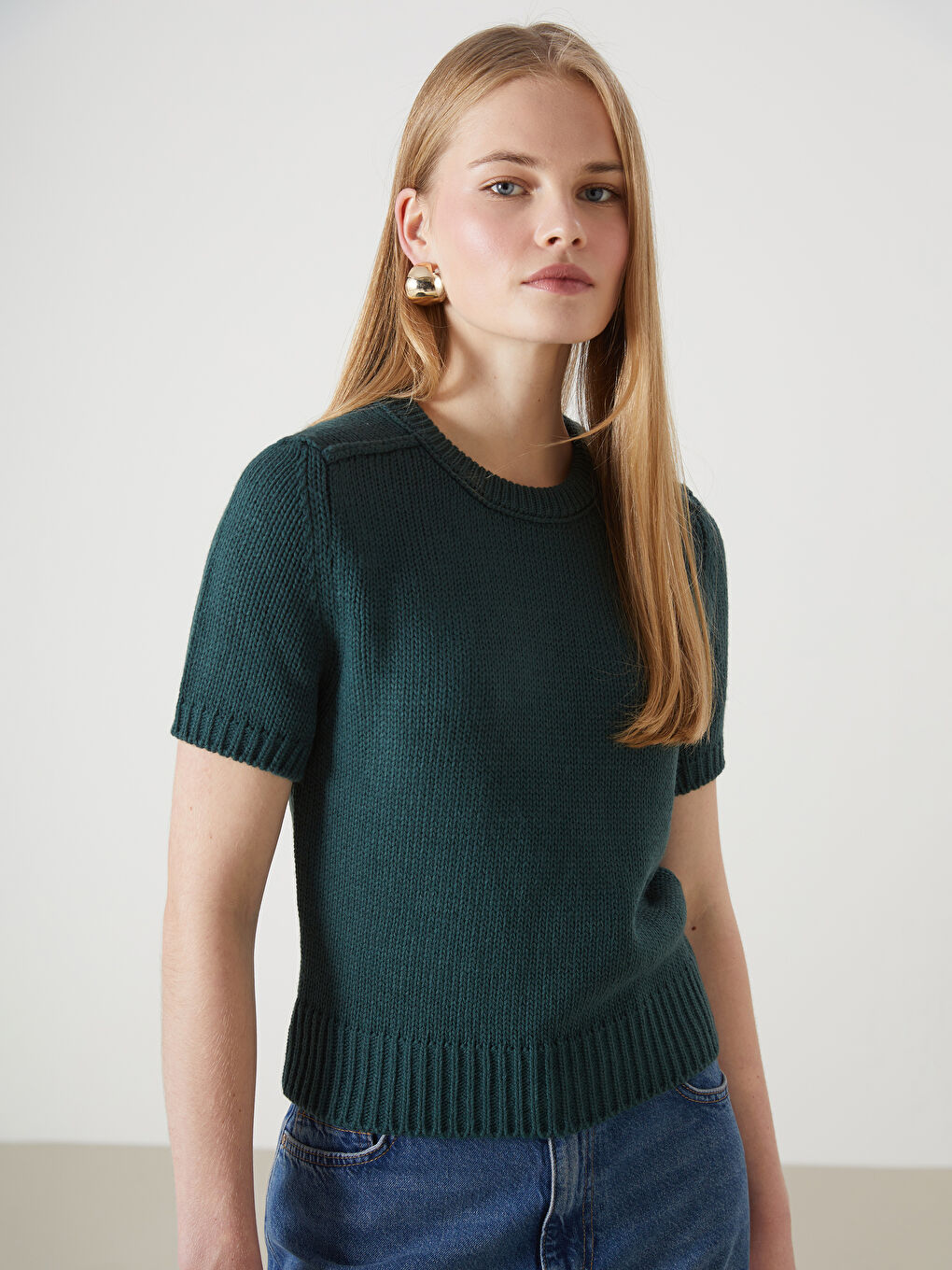 LCW Vision Crew Neck Women's Knitwear Sweater -W4LT53Z8-RYC
