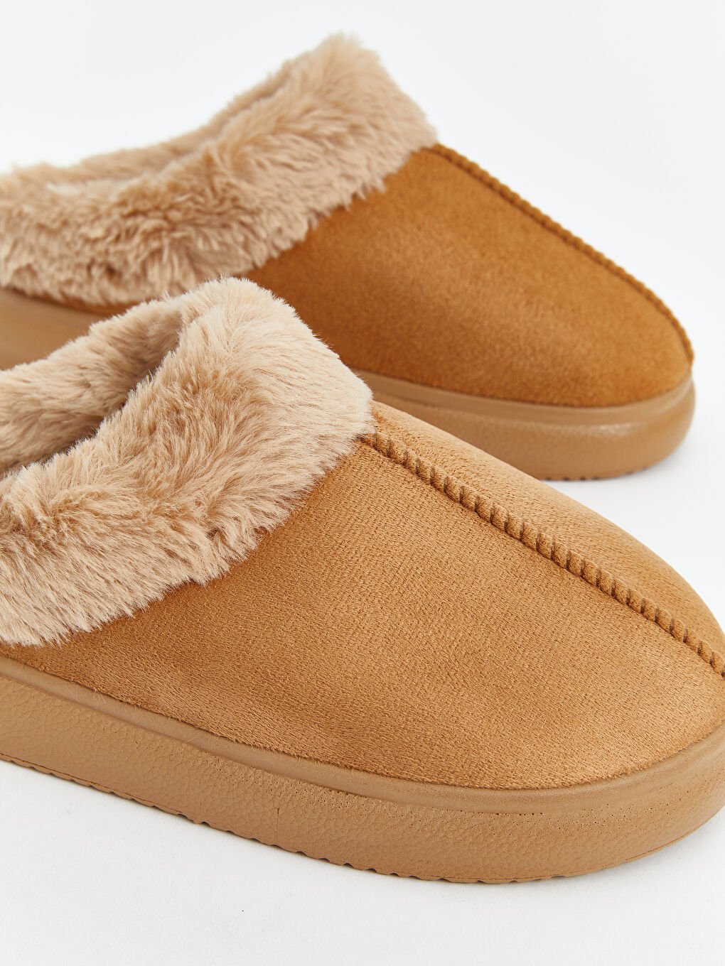 LCW STEPS Fur-Lined Women's Home Slippers -W4LT63Z8-CWX