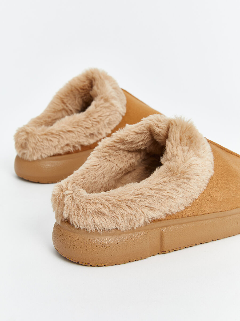 LCW STEPS Fur-Lined Women's Home Slippers -W4LT63Z8-CWX