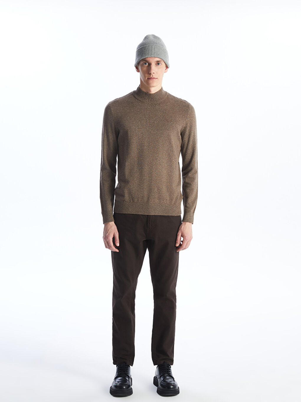 Half Turtleneck Men's Knitwear Sweater-2