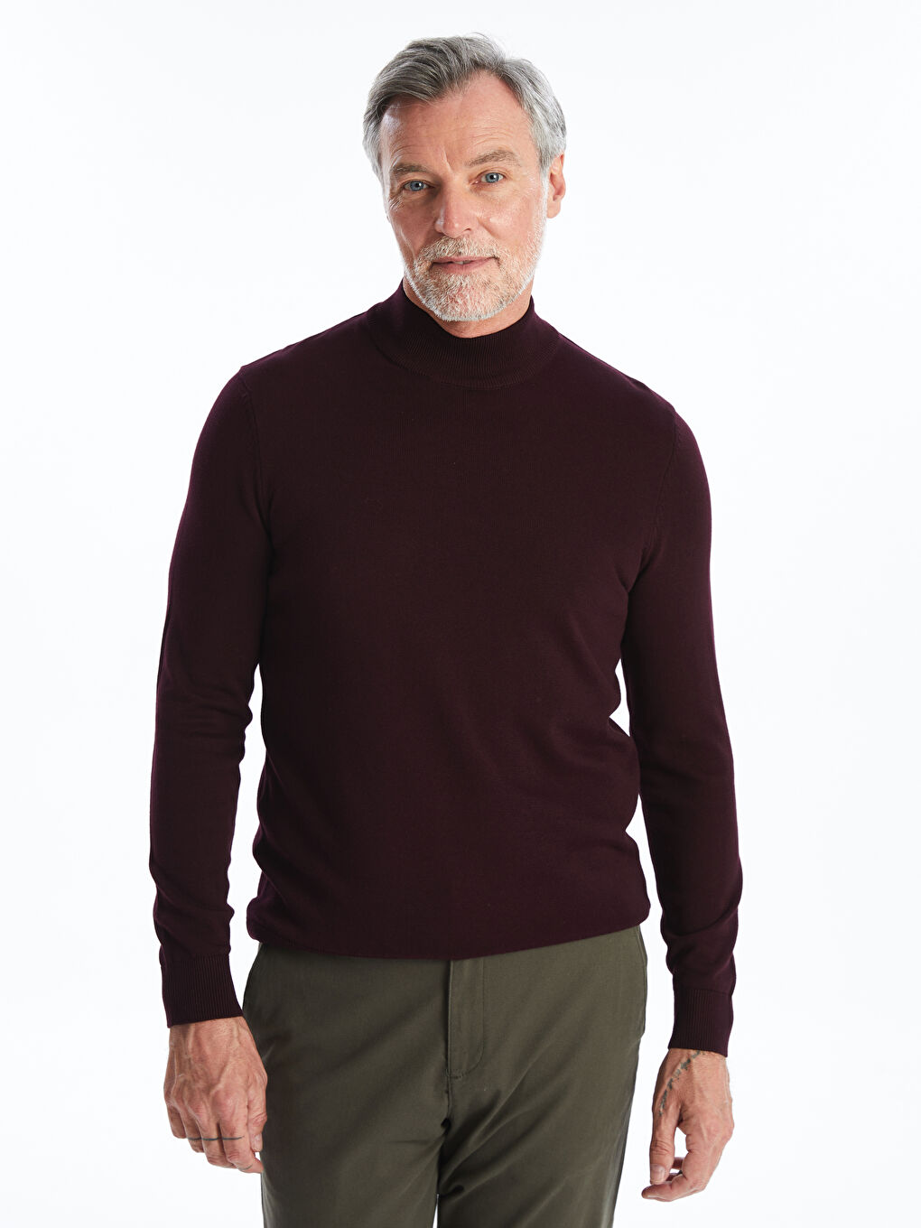 LCWAIKIKI Classic Half Turtleneck Men's Knitwear Sweater -W54154Z8-J0S