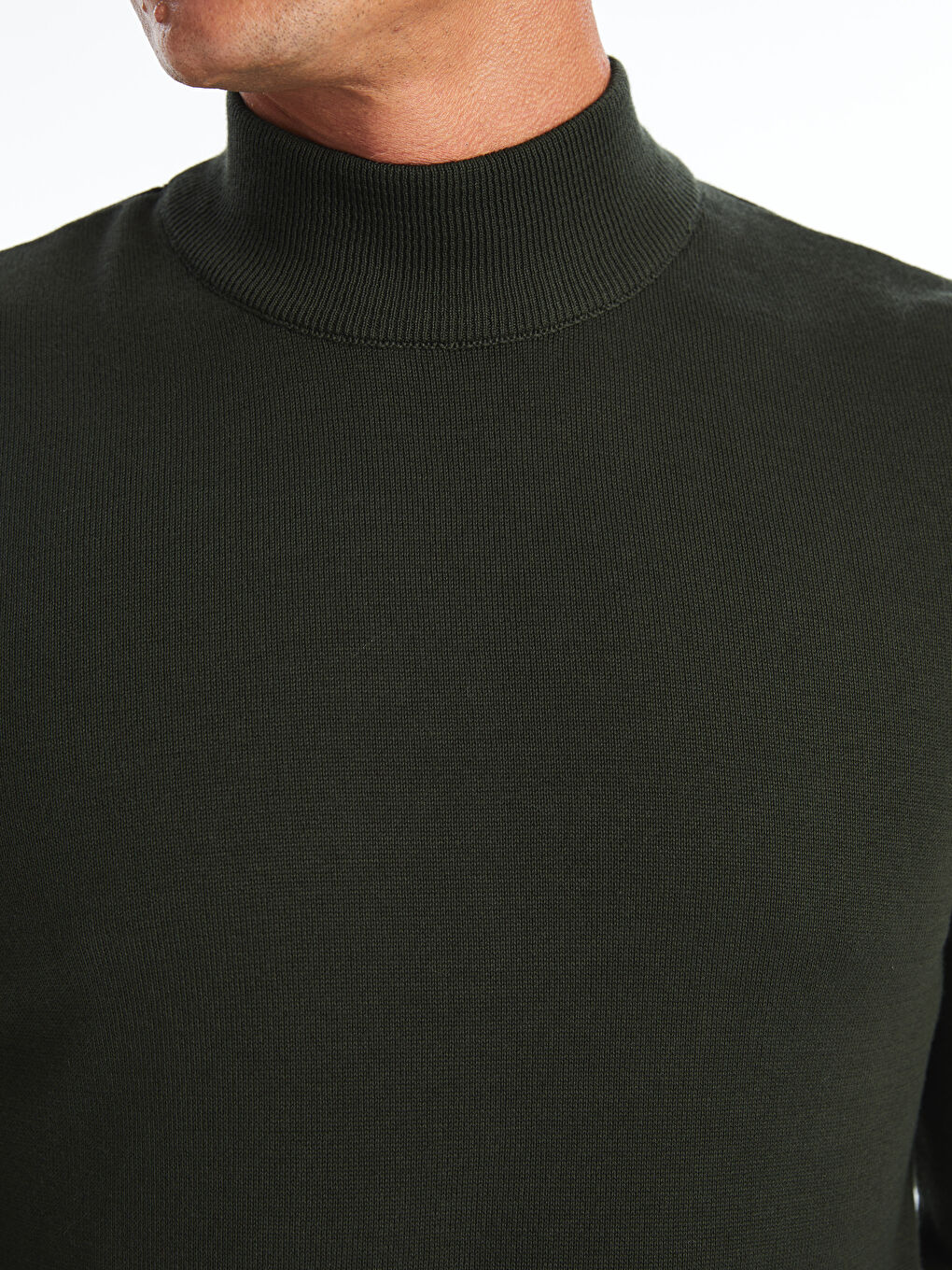 LCWAIKIKI Classic Half Turtleneck Long Sleeve Men's Knitwear Sweater -W54154Z8-YJG