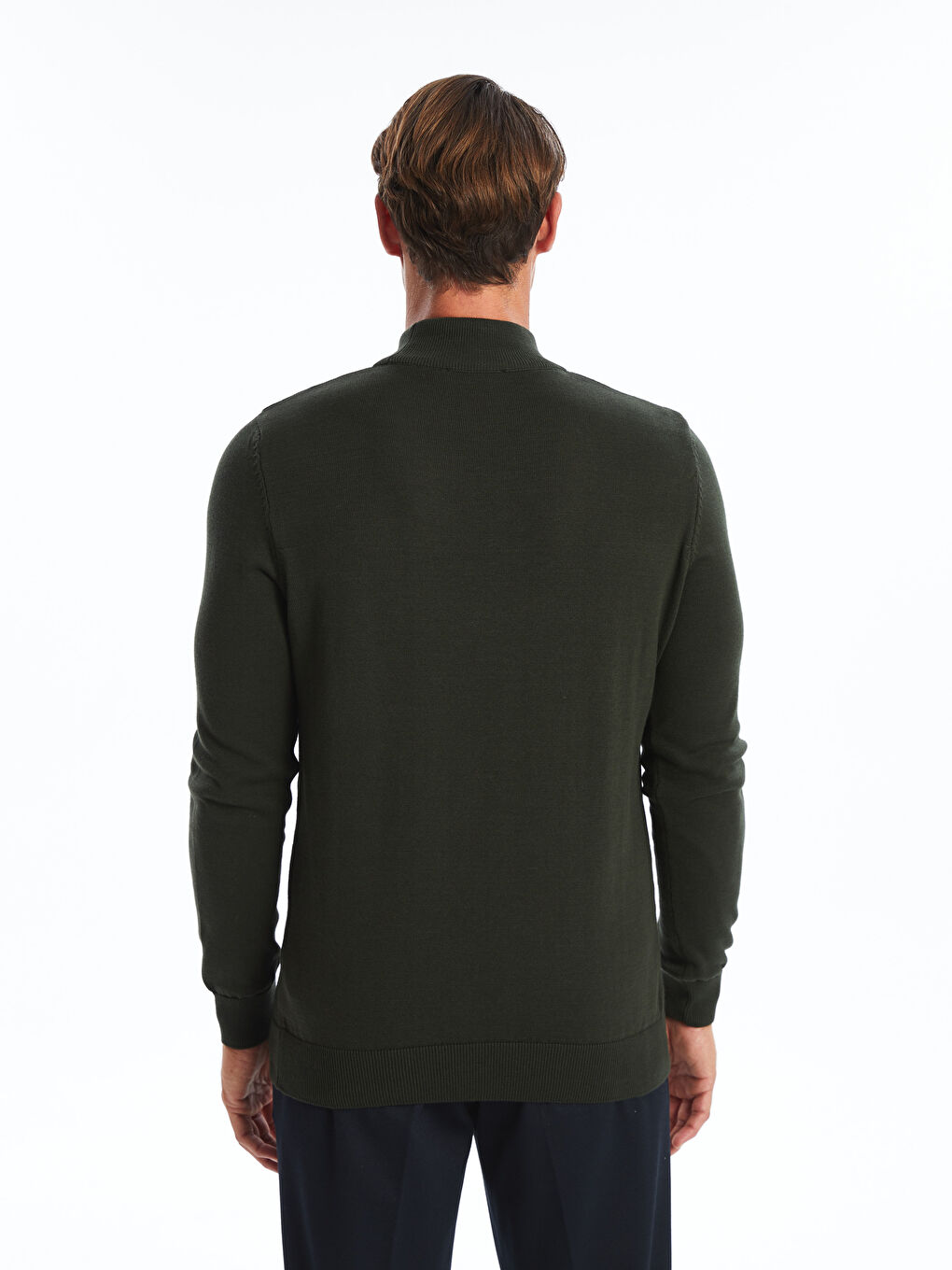 LCWAIKIKI Classic Half Turtleneck Long Sleeve Men's Knitwear Sweater -W54154Z8-YJG