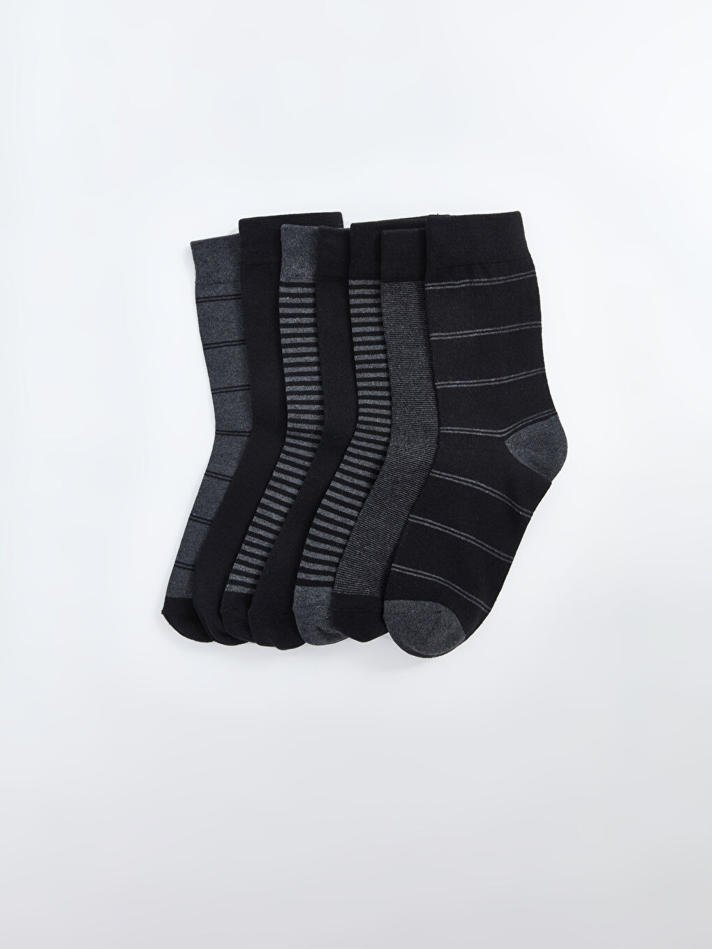Striped Men's Ankle Socks 7 Pack