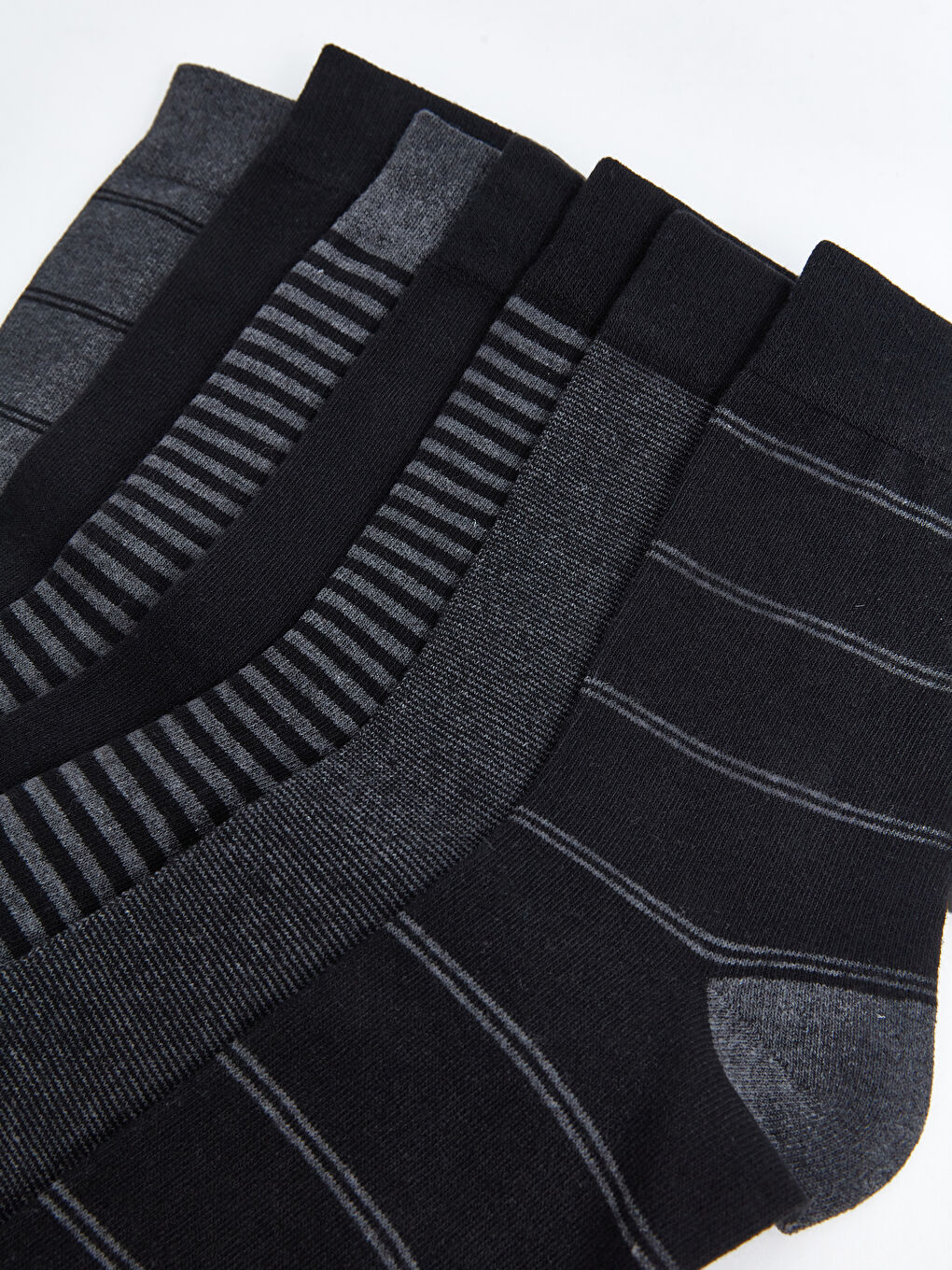 Striped Men's Ankle Socks 7 Pack-1