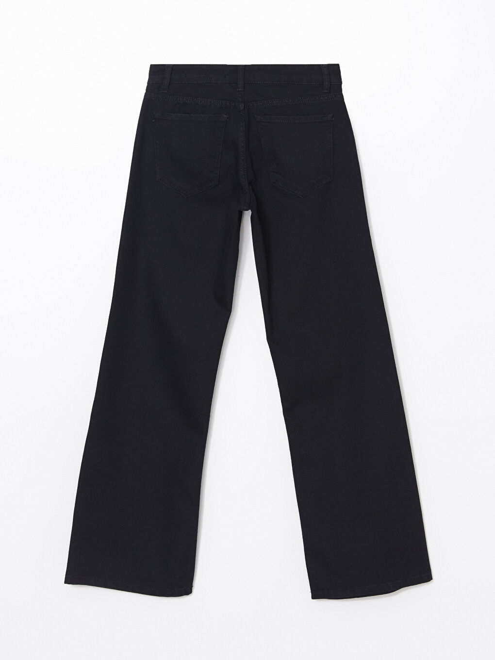 LCW Jeans Siyah Wideleg Kadın Jean Pantolon - 5