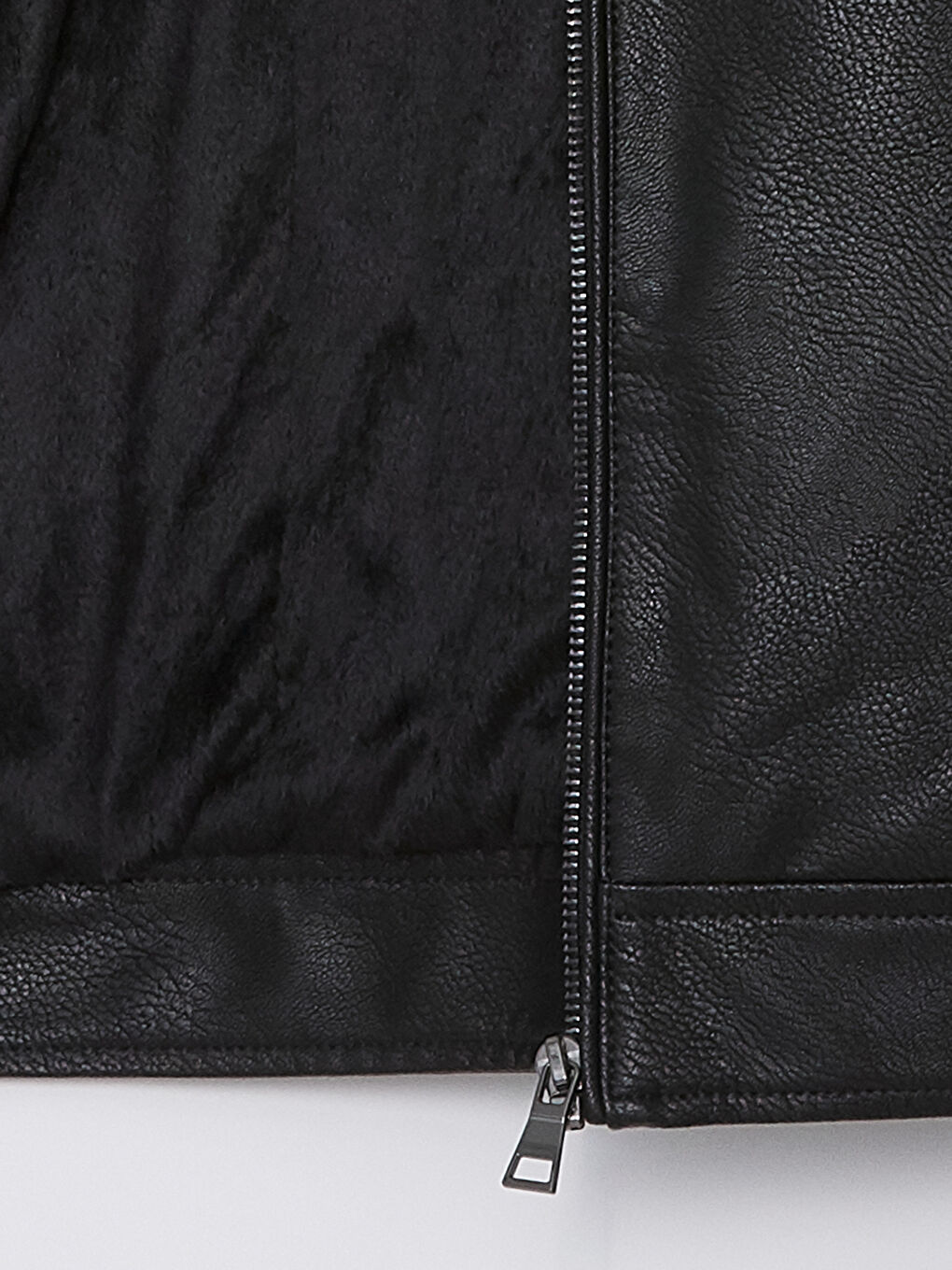 Стандартты пішім ерлерге арналған жасанды былғары күртке-7