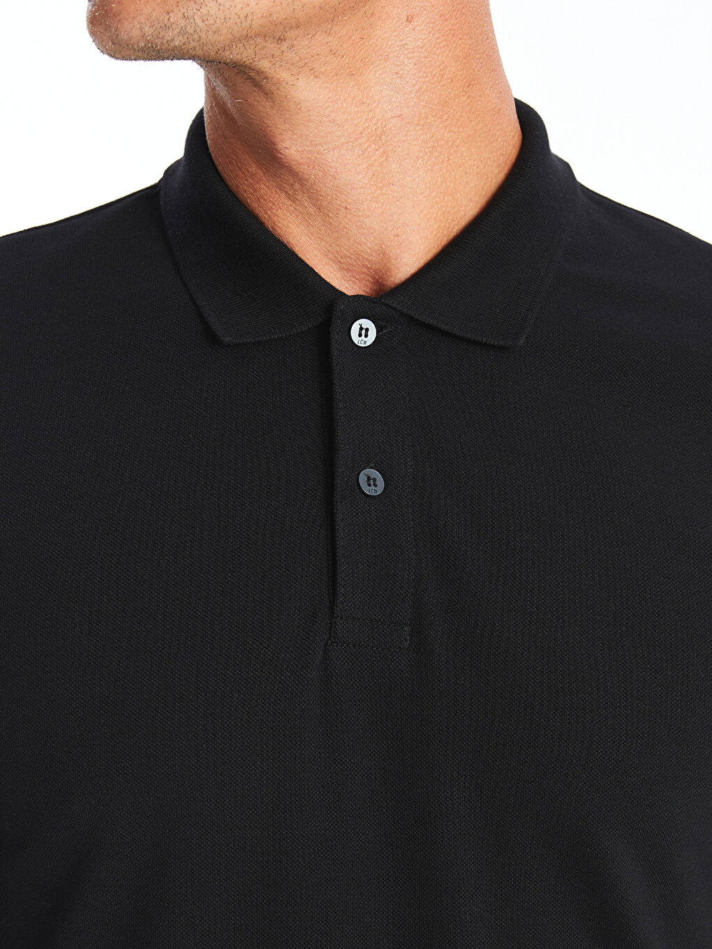 LCWAIKIKI Classic Μακρυμάνικο Πικέ T-Shirt Ζιβάγκο για Άνδρες -W54371Z8-CVL