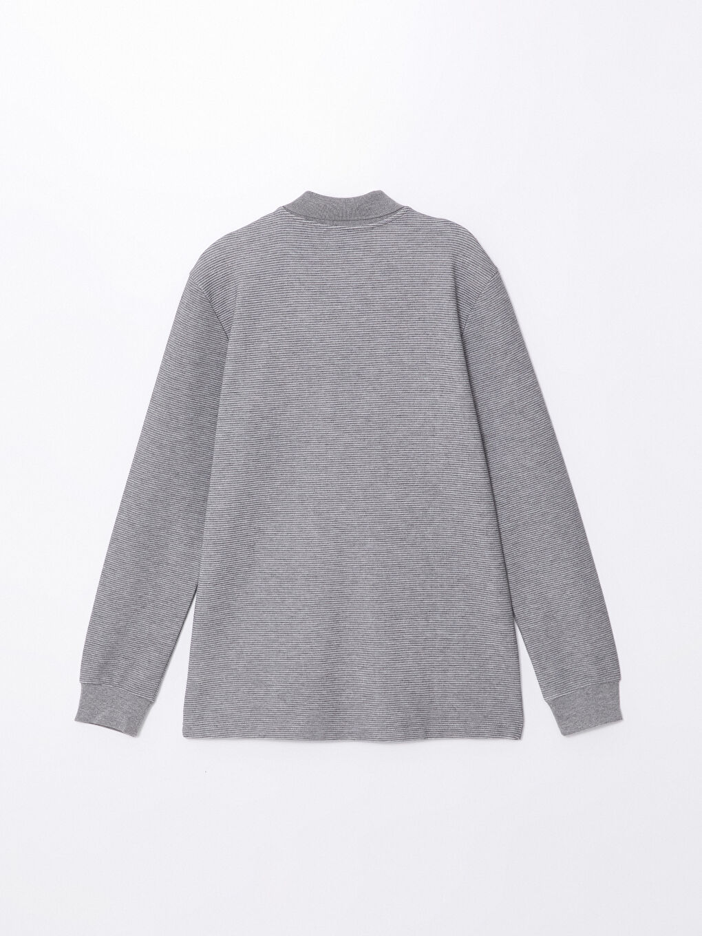 سويت شيرت ياقة بولو كم طويل للرجال-7