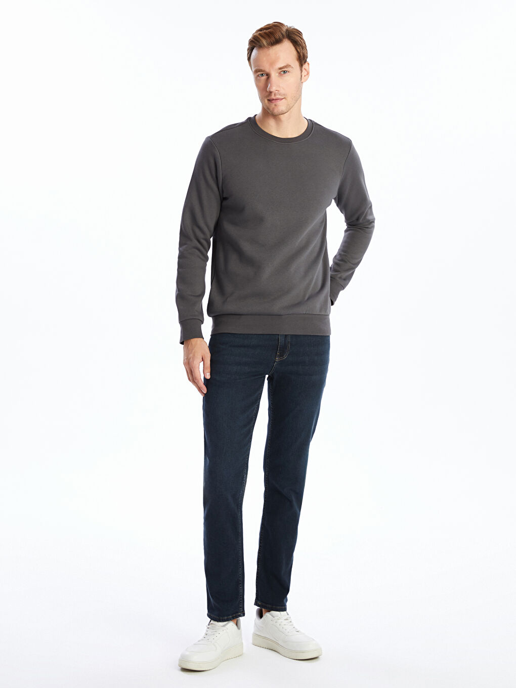Crew Neck Men's Sweatshirt-3