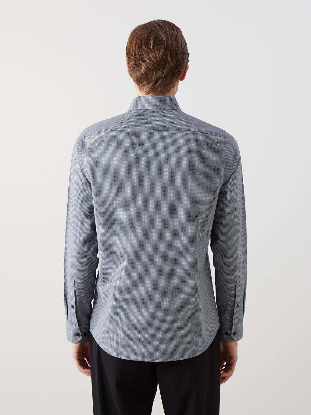 LCWAIKIKI Formal Slim Fit Long Sleeve Dobby Men's Shirt -W4LU71Z8-CS0