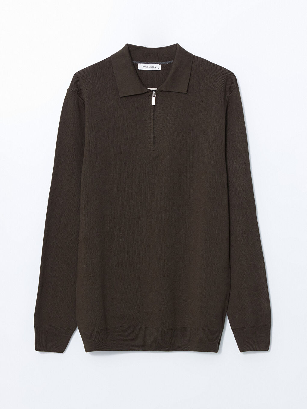 Polo Neck Long Sleeve Men's Knitwear Sweater-4